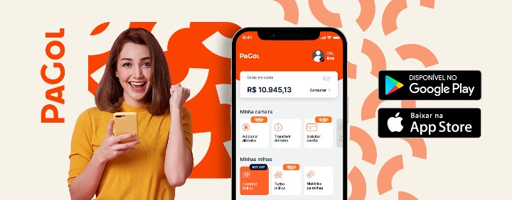 Baixe o aplicativo PaGol e comece a acumular milhas